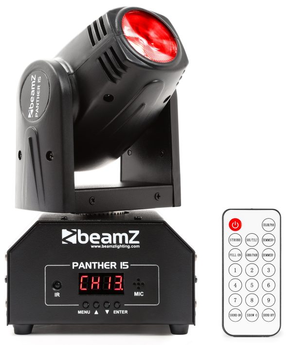 BEAMZ - PANTHER 15 POCKET BEAM LED MOVING HEAD