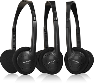 BEHRINGER HHO66 STEREO HEADSETS 3 MULTIPACK