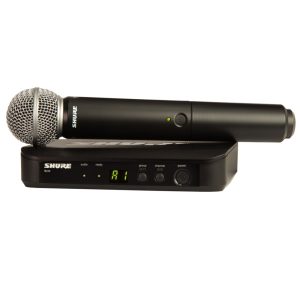 SHURE - BLX24E PG58 SINGLE CORDLESS MIC